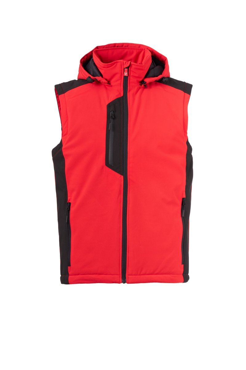 PAYPER - Herren Weste GALWAY VEST ULTRALITE PAD 140 - Farbe: Rot/Schwarz