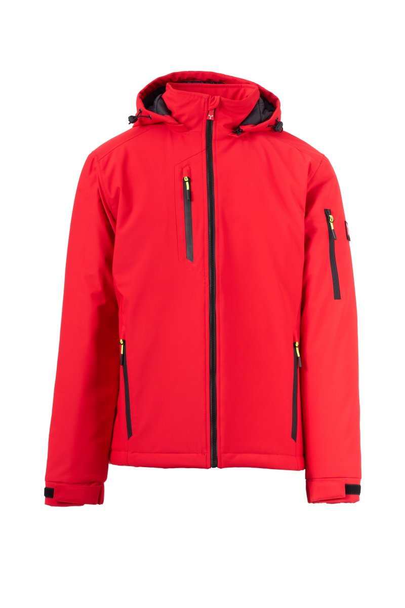 PAYPER - Herren Softshelljacke CREEK LITE PAD - Farbe: Rot/Schwarz