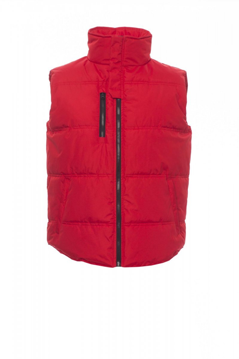 PAYPER - Wattierte Weste (160 g/m²) DAYTONA - Farbe: Rot/Schwarz