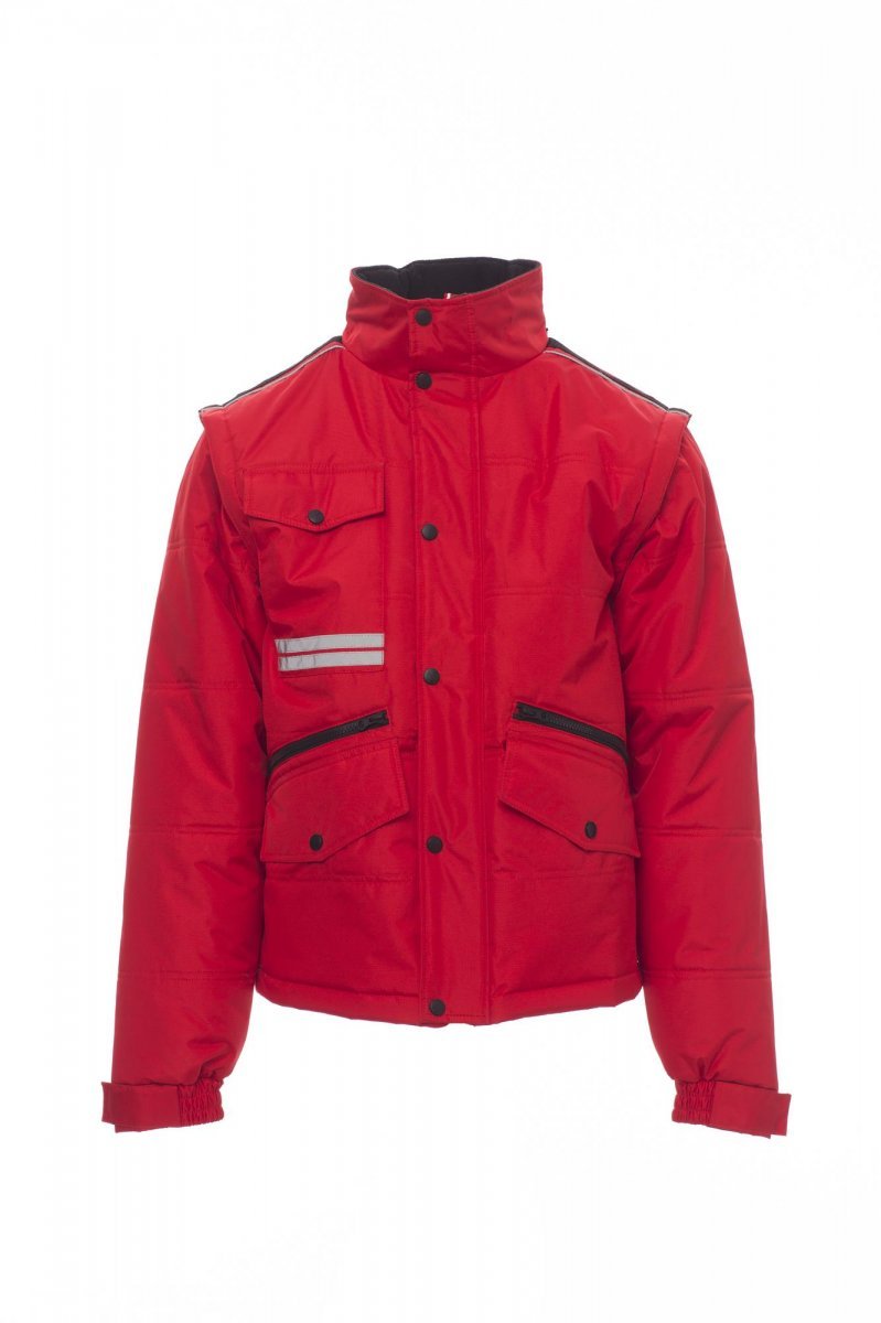 PAYPER - Herren-Jacke FIGHTER 2.0 - Farbe: Rot/Schwarz
