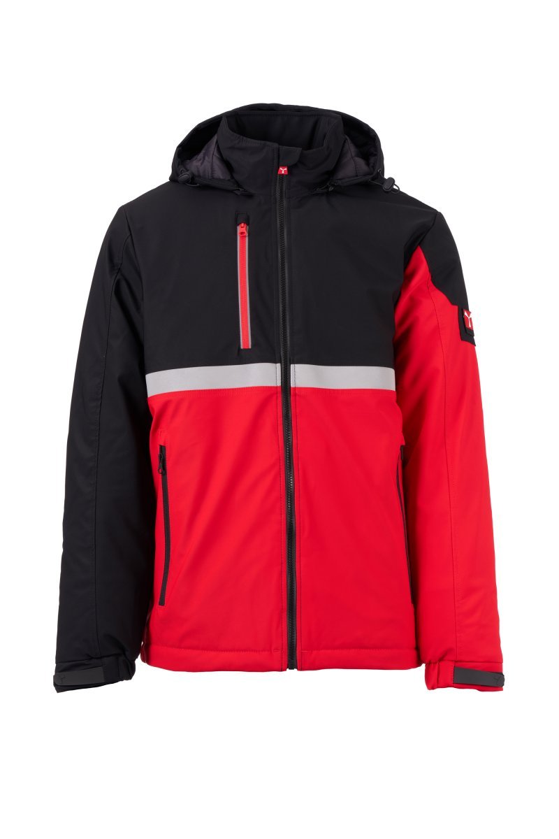 PAYPER - Herren Softshelljacke WISE LITE PAD - Farbe: Rot/Schwarz