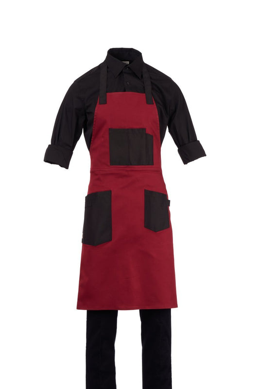 PAYPER - Unisex-Multifunktionsschürze CHALET - Farbe: Bordeaux