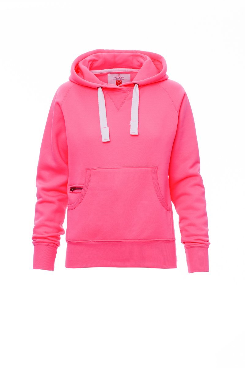 PAYPER - Tailliertes Damen-Sweatshirt ATLANTA+LADY FLUO - Farbe: Fluo-Fuchsienrot