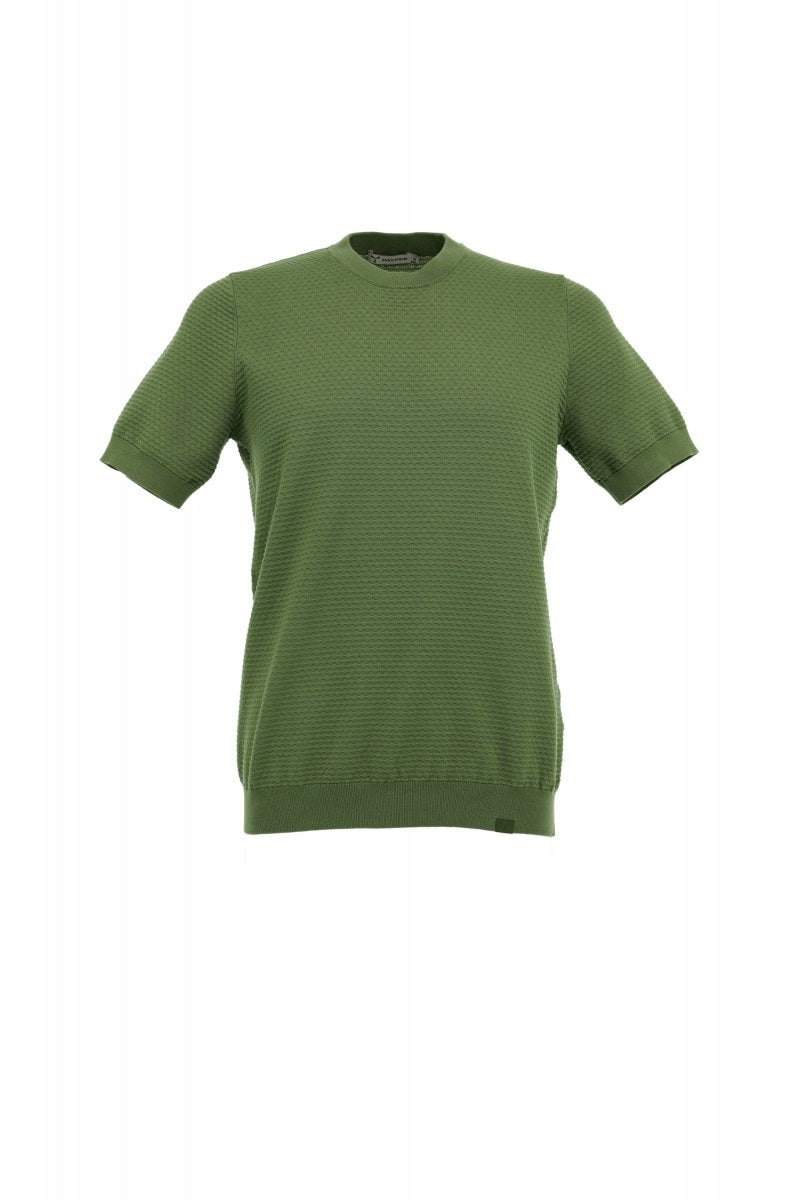 PAYPER - Gestricktes T-shirt ROOFTOP - Farbe: Militärgrün