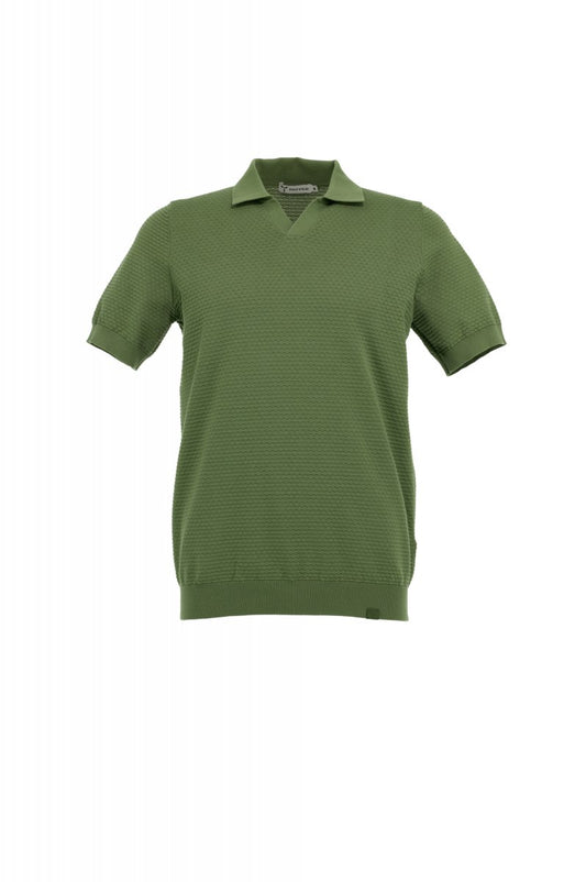 PAYPER - Gestricktes Poloshirt RESORT - Farbe: Militärgrün