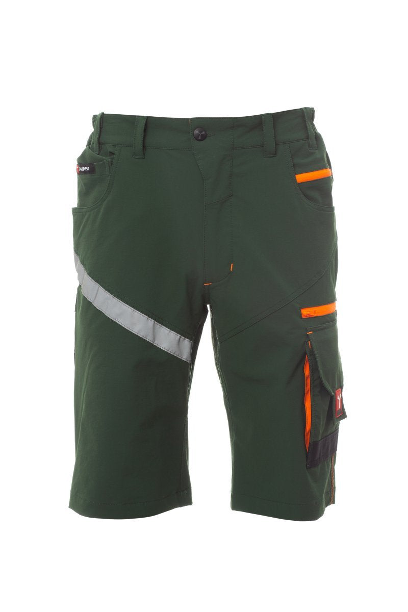 PAYPER - Arbeitsshorts NEXT 4W SHORTS - Farbe: Waldgrün/Schwarz