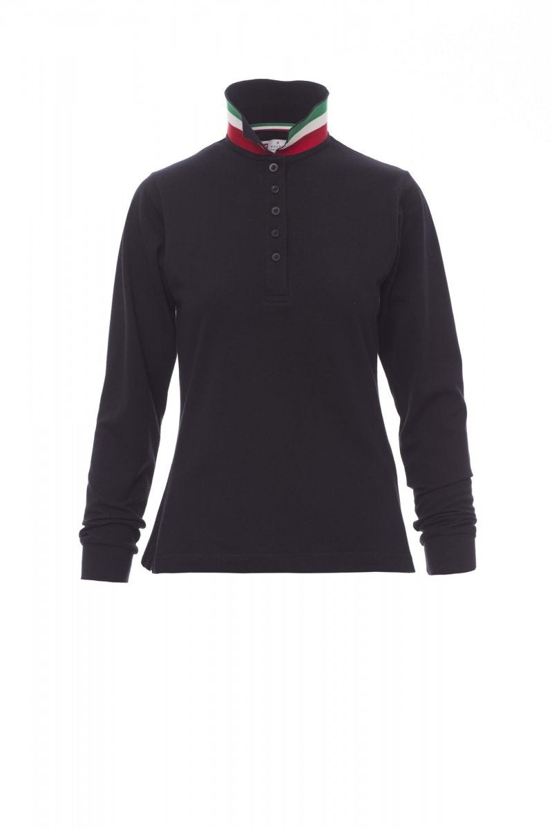 PAYPER - Tailliertes Damen-Poloshirt LONG NATION LADY