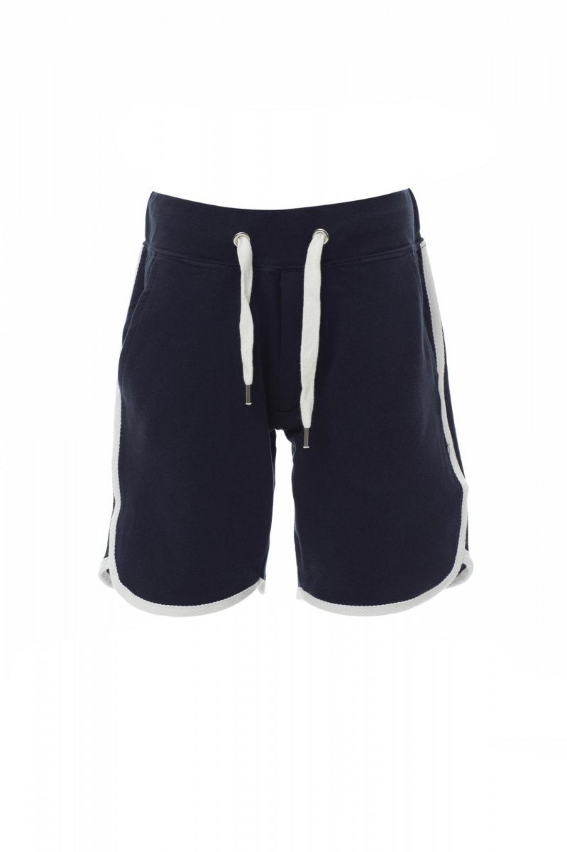 PAYPER - Kinder-Sweatshorts COMBAT KIDS - Farbe: Marineblau/Weiss