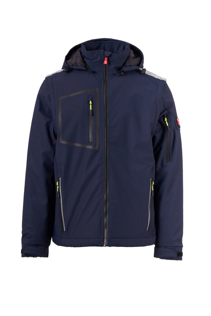 PAYPER - Herren Softshelljacke STREAM 2IN1 LITE PAD - Farbe: Marineblau/Schwarz