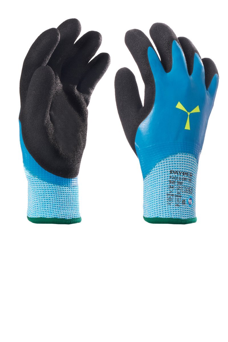 PAYPER - Winter-Arbeitshandschuhe P/ICE D-DRY (VPE: 6 Paar) - Farbe: Blu/Nero