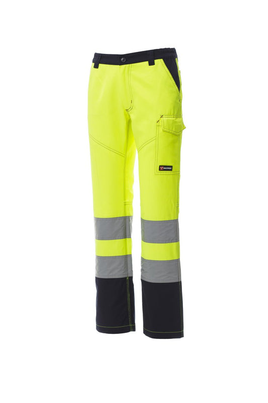 PAYPER Arbeitshose CHARTER LADY in FLUOGELB/MARINEBLAU - Arbeitskleidung für Industrie und Handwerk