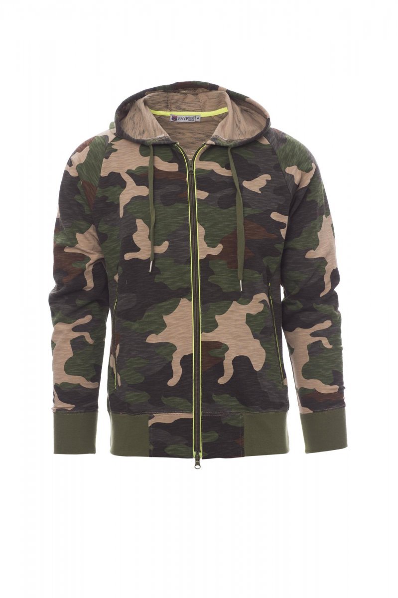 PAYPER - Herren-Sweatjacke FREESTYLE - Farbe: Tarnfarbe
