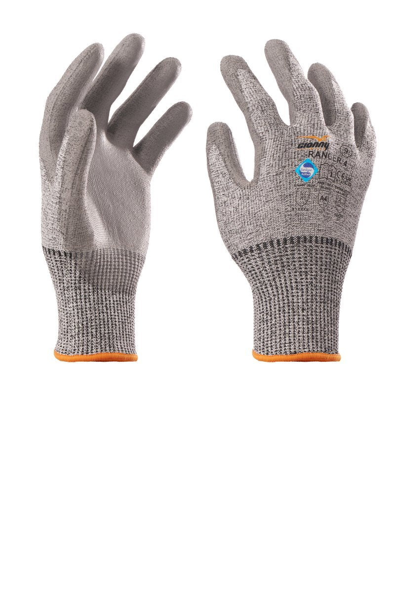 GIONNY WINGS - Handschuh RANGER 4 Klasse D (VPE: 12 Paar) - Farbe: Grau