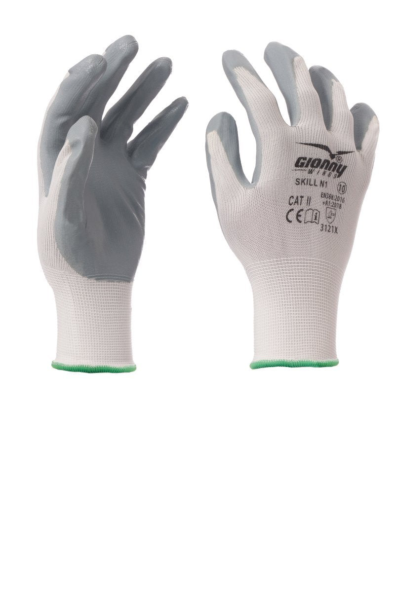 GIONNY WINGS - Handschuh SKILL N1 (VPE: 12 Paar) - Farbe: Grau