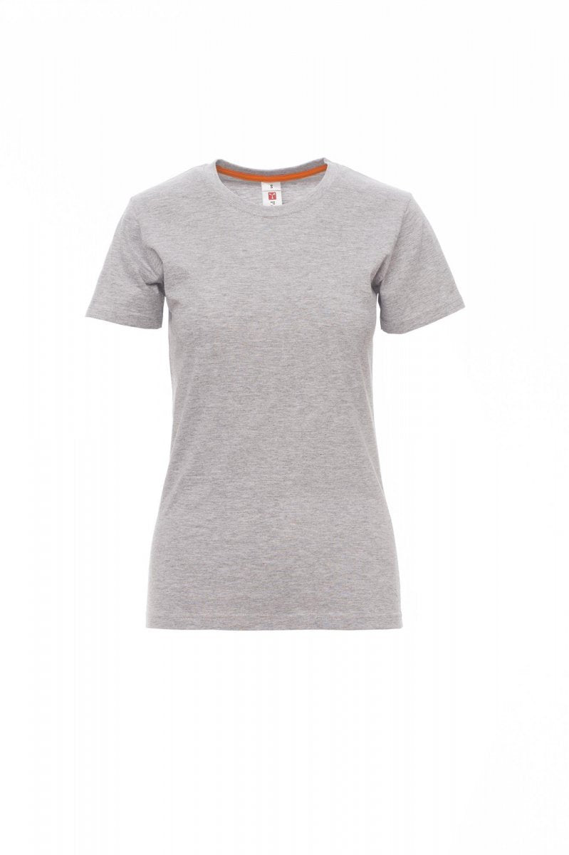PAYPER - Tailliertes Damen-T-Shirt SUNRISE LADY MELANGE - Farbe: Grau Meliert