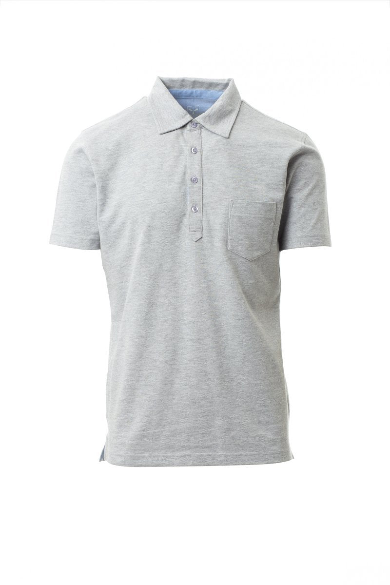 PAYPER - Herren-Poloshirt PRESTIGE MELANGE - Farbe: Grau Meliert