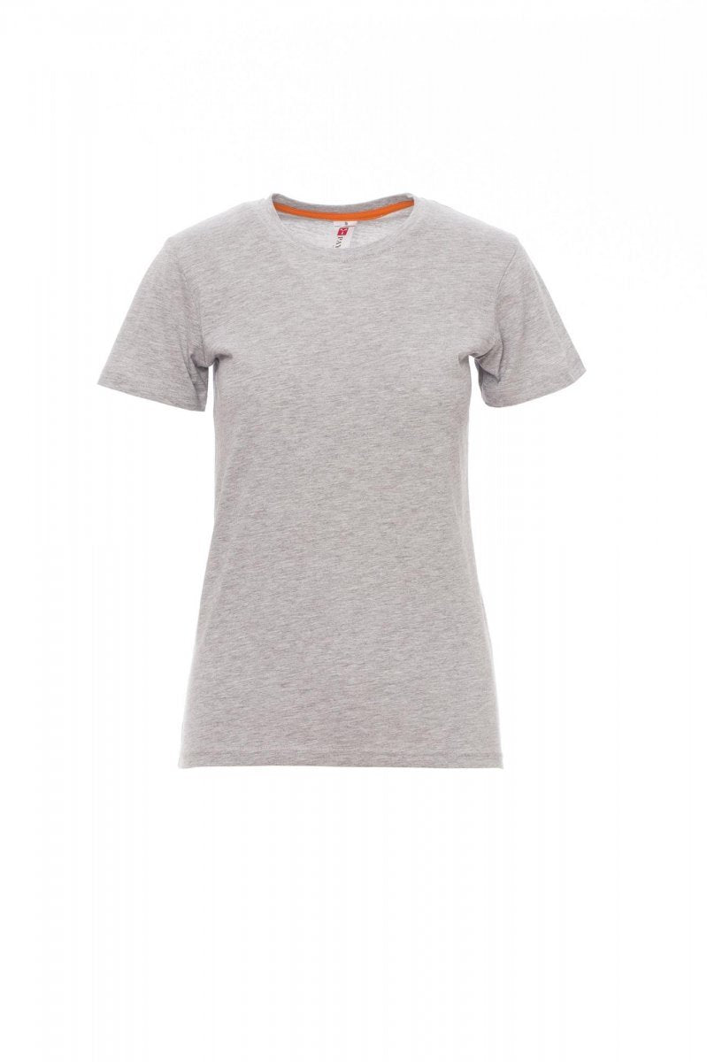 PAYPER - Tailliertes Damen-T-Shirt SUNSET LADY MELANGE - Farbe: Grau Meliert