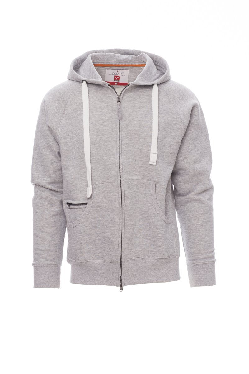 PAYPER - Herren-Sweatjacke DALLAS+ MELANGE - Farbe: Grau Meliert