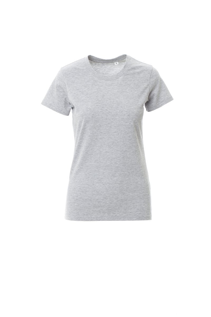 PAYPER - Tailliertes Damen-T-Shirt FREE LADY MELANGE - Farbe: Grau Meliert