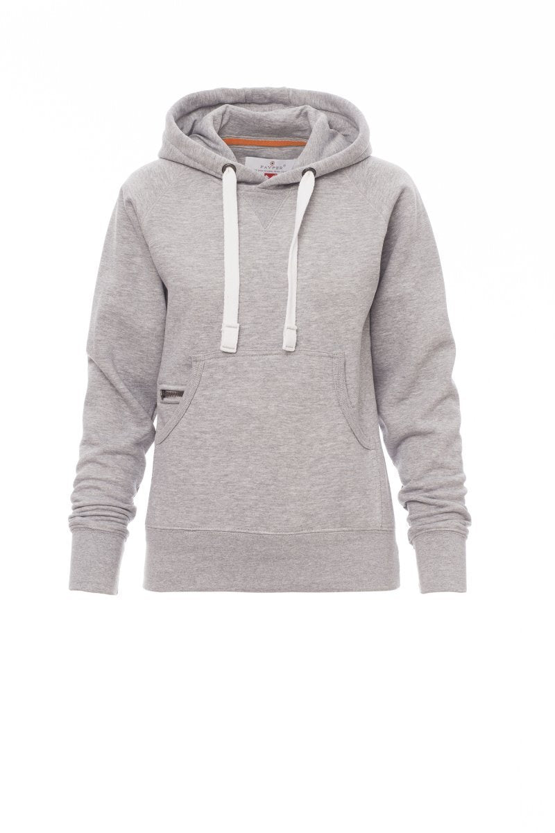 PAYPER - Tailliertes Damen-Sweatshirt ATLANTA+LADY MELANGE - Farbe: Grau Meliert