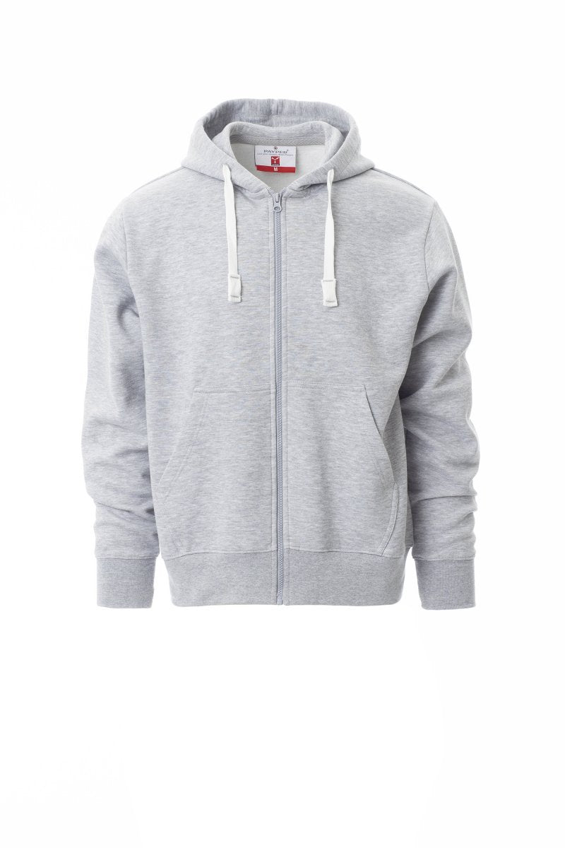 PAYPER - Herren-Sweatjacke PORTLAND MELANGE - Farbe: Grau Meliert