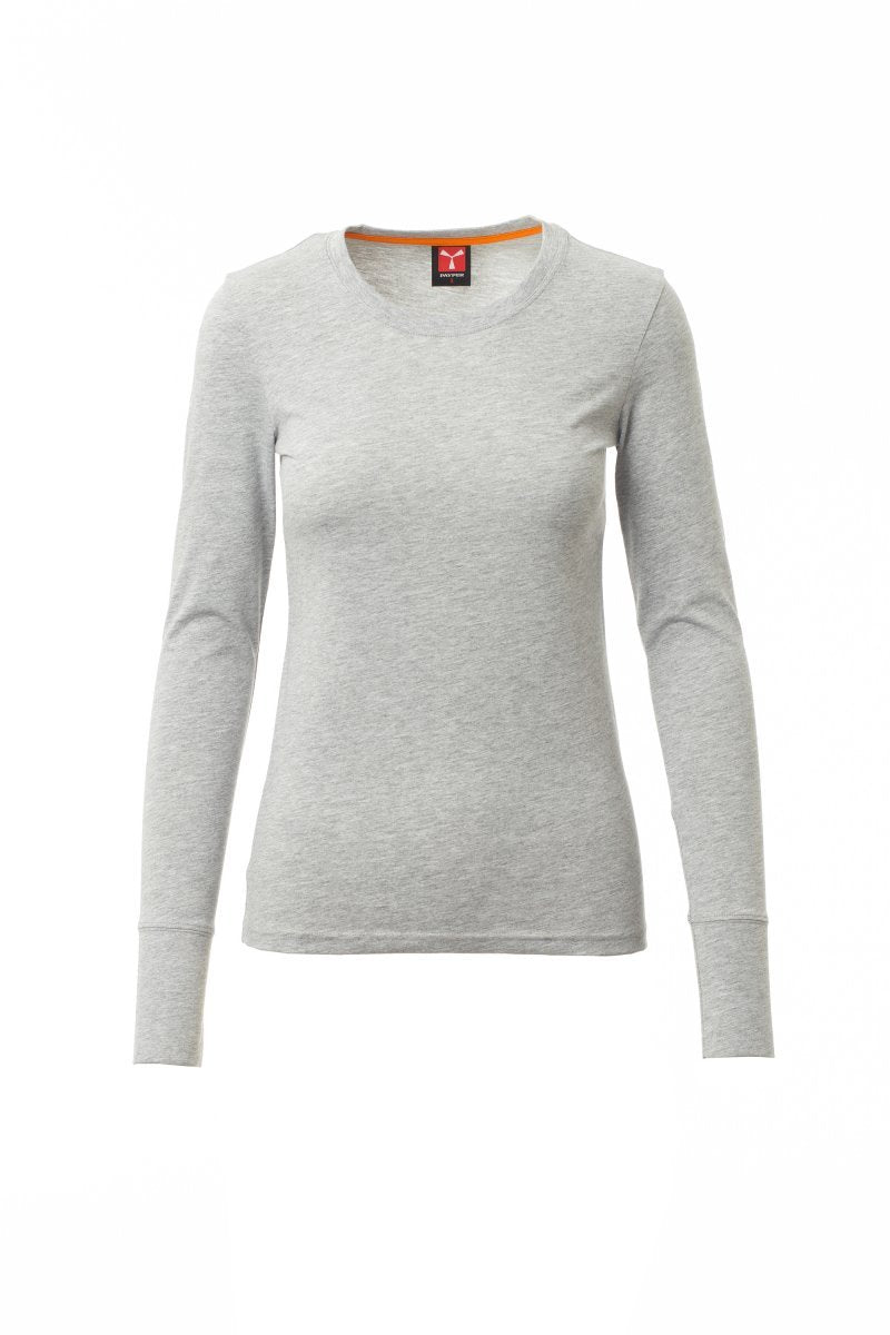 PAYPER - Tailliertes Damen-T-Shirt PINETA LADY MELANGE - Farbe: Grau Meliert
