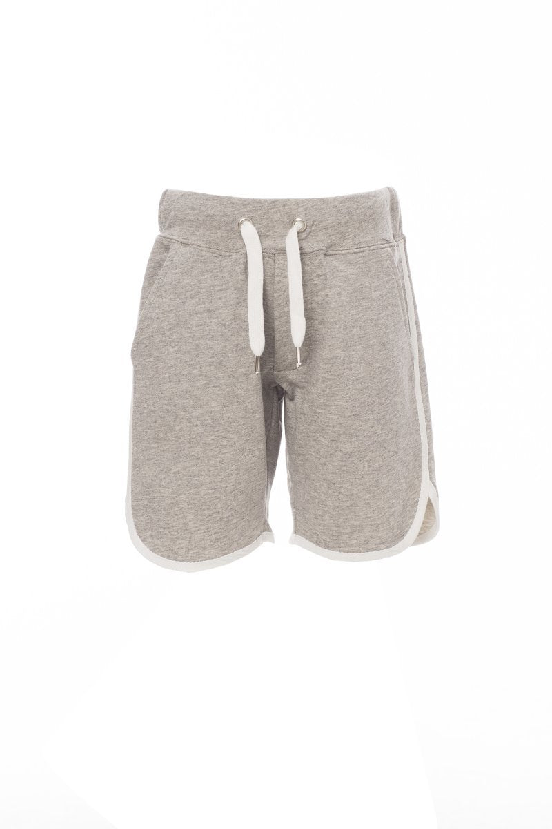 PAYPER - Kinder-Sweatshorts COMBAT KIDS MELANGE - Farbe: Grau Meliert/Weiss