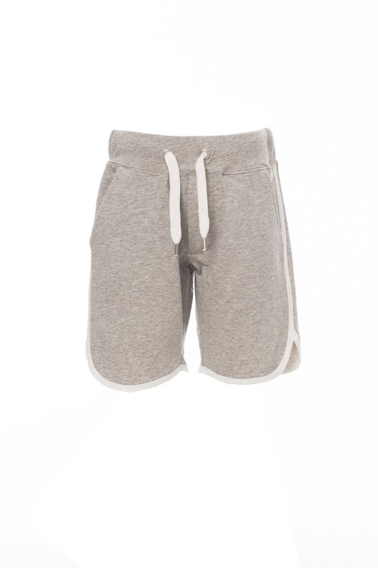 PAYPER - Kinder-Sweatshorts COMBAT KIDS MELANGE - Farbe: Grau Meliert/Weiss