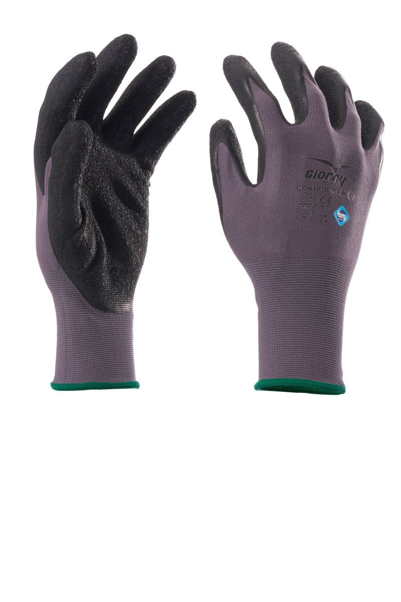 GIONNY WINGS - Handschuh CONTROL GRIP (VPE: 12 Paar) - Farbe: Grau/Schwarz