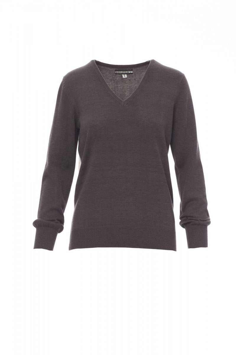 PAYPER - Leichter Damen-Pullover BUSINESS LADY MELANGE - Farbe: Aschgrau Meliert