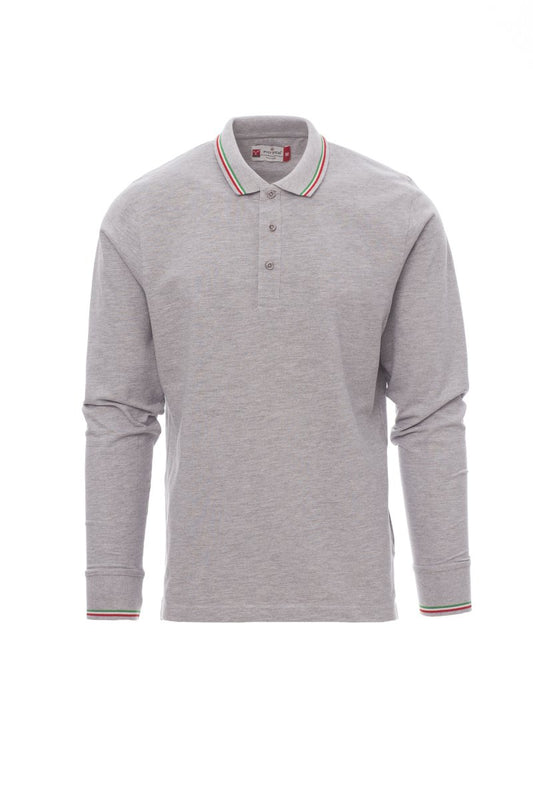 PAYPER Poloshirt AVIAZIONE MELANGE in GRAU MELIERT/ITALIEN - Arbeitskleidung für Industrie und Handwerk