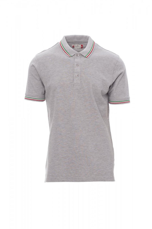 PAYPER Poloshirt ITALIA MELANGE in GRAU MELIERT - Arbeitskleidung für Industrie und Handwerk