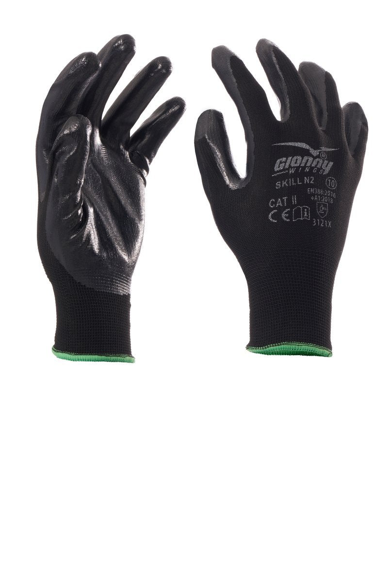 GIONNY WINGS - Handschuh SKILL N2 (VPE: 12 Paar) - Farbe: Schwarz