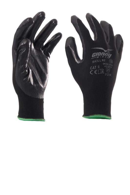GIONNY WINGS - Handschuh SKILL N2 (VPE: 12 Paar) - Farbe: Schwarz