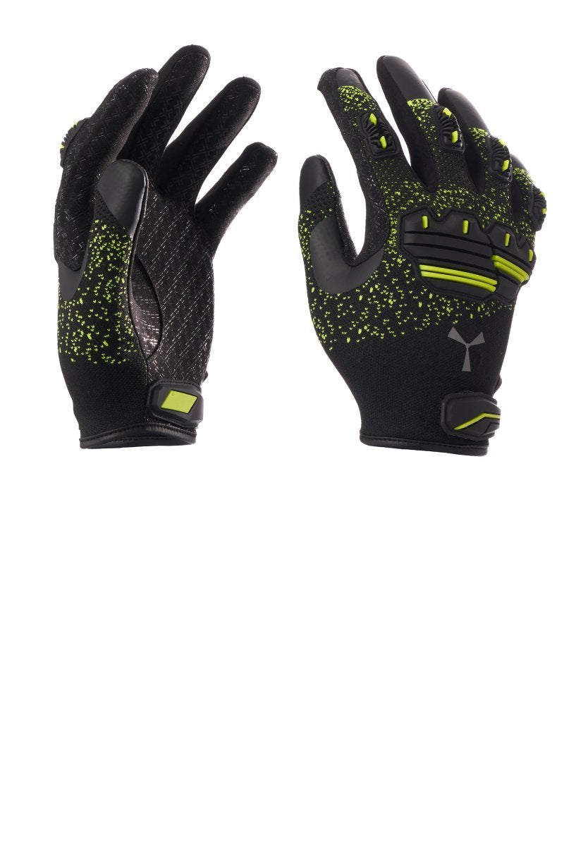 PAYPER - Stoßschutzhandschuhe P/HERO GECKO (VPE: 6 Paar) - Farbe: Schwarz / Fluogelb