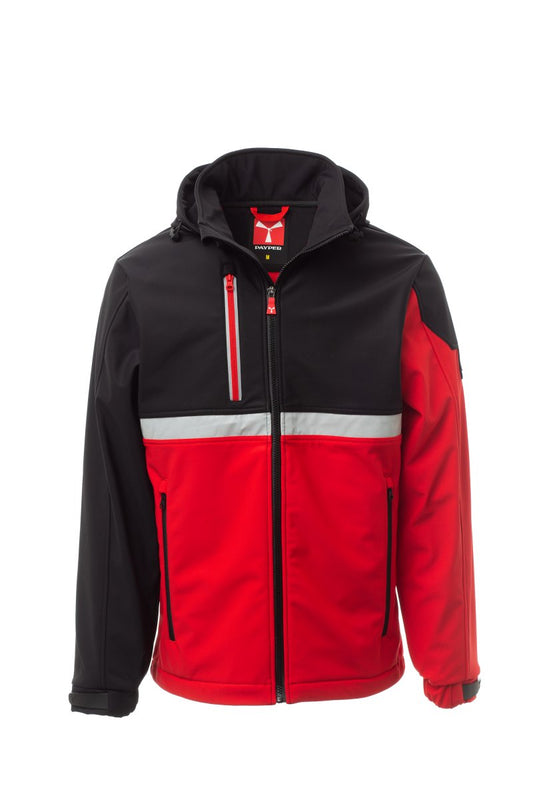 PAYPER Softshelljacke WISE in ROT/SCHWARZ - Arbeitskleidung für Industrie und Handwerk