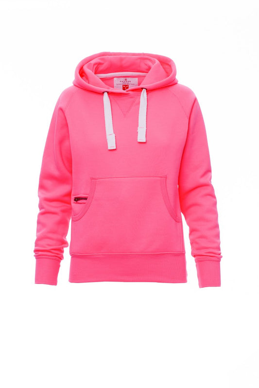 PAYPER Sweatshirt ATLANTA+LADY FLUO in FLUO-FUCHSIENROT - Arbeitskleidung für Industrie und Handwerk