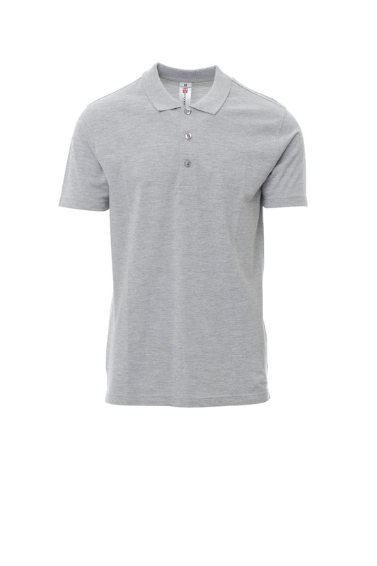 PAYPER Poloshirt AMALFI MELANGE in GRAU MELIERT - Arbeitskleidung für Industrie und Handwerk