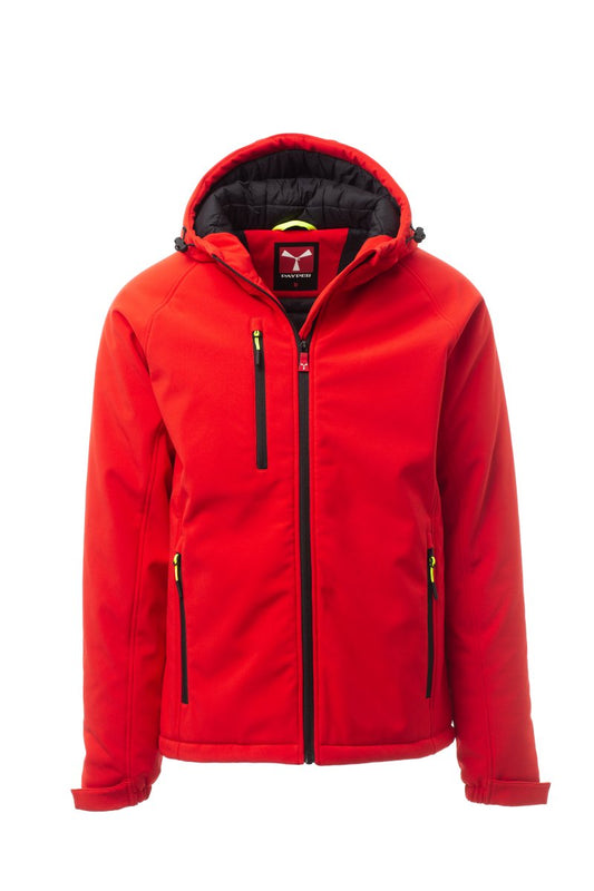 PAYPER Softshelljacke GALE PAD in ROT/SCHWARZ - Arbeitskleidung für Industrie und Handwerk