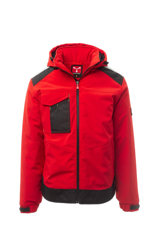 PAYPER Softshelljacke PERFORMER PAD in ROT/SCHWARZ - Arbeitskleidung für Industrie und Handwerk