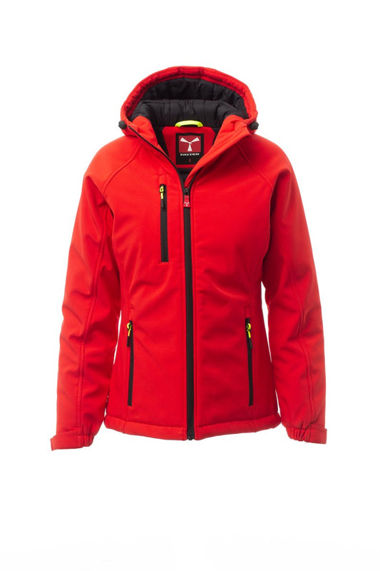 PAYPER Softshelljacke GALE PAD LADY in ROT/SCHWARZ - Arbeitskleidung für Industrie und Handwerk