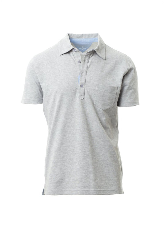 PAYPER Poloshirt PRESTIGE MELANGE in GRAU MELIERT - Arbeitskleidung für Industrie und Handwerk