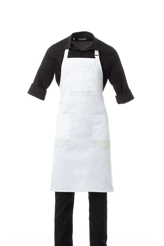 PAYPER Schürze STORE in BIANCO/GRIGIO PERLA - Arbeitskleidung für Industrie und Handwerk