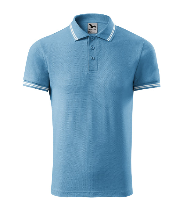 Malfini Urban 219 – Herren Poloshirt mit Kontraststreifen | S–3XL | 15 Farben