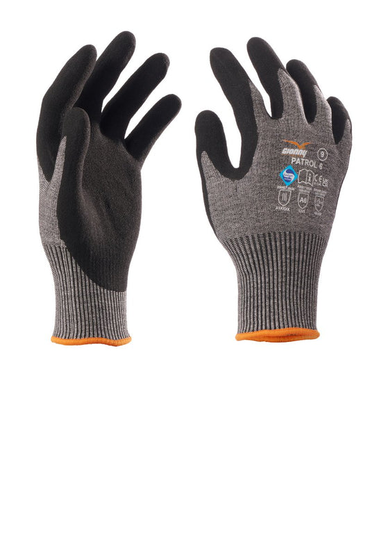 PAYPER Schnittschutzhandschuhe PATROL 6 in GRAU/SCHWARZ - Arbeitskleidung für Industrie und Handwerk