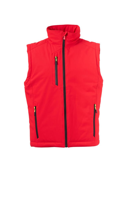 PAYPER Softshelljacke CREEK VEST LITE PAD in ROT/SCHWARZ - Arbeitskleidung für Industrie und Handwerk