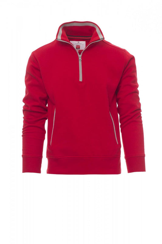 PAYPER Sweatshirt RIO in ROT/GRAU - Arbeitskleidung für Industrie und Handwerk