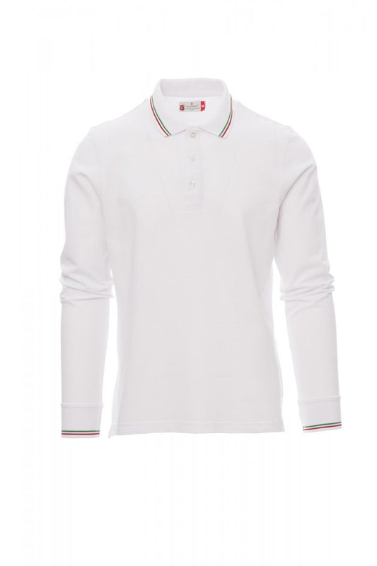 PAYPER Poloshirt AVIAZIONE in WEISS/ITALIEN - Arbeitskleidung für Industrie und Handwerk
