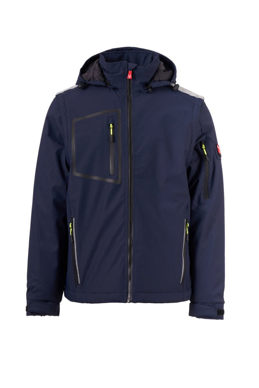 PAYPER Softshelljacke STREAM 2IN1 LITE PAD in MARINEBLAU/SCHWARZ - Arbeitskleidung für Industrie und Handwerk