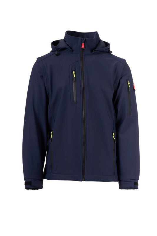 PAYPER Softshelljacke CREEK 2IN1 in MARINEBLAU - Arbeitskleidung für Industrie und Handwerk